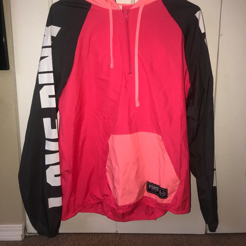 Pink Victoria’s Secret windbreaker